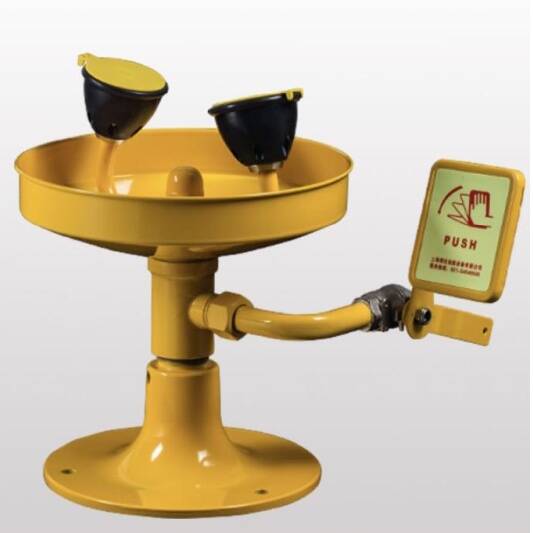 משטפת בטיחות צהובה לעיניים משטפת בטיחות צהובה לעיניים