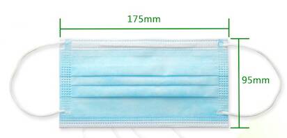 כיסוי פה תכלת גומי כיסוי פה תכלת גומי