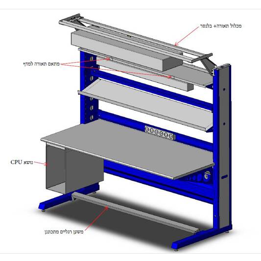 פירוט אביזרים שולחן טכנאי