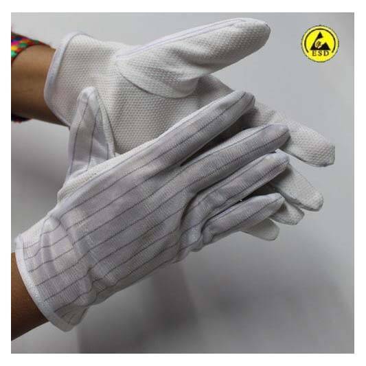 כפפת בד א"ס פוליאסטר מחוספסת ESD GL-3003 כפפת בד א"ס פוליאסטר מחוספסת ESD GL-3003