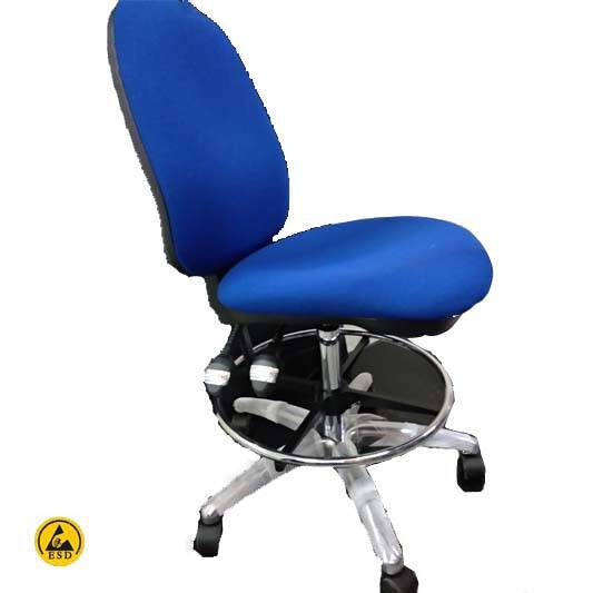 main כסא אנטי סטטי בד כחול