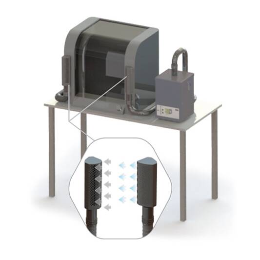 מערכת שאיבה למדפסת 3D