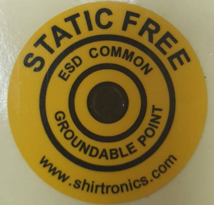 מדבקה לכפתור חיבור הארקה מדבקה לכפתור חיבור הארקה