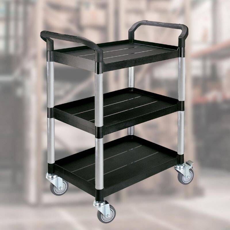 עגלת פלסטיק 3 מדפים עגלת פלסטיק 3 מדפים