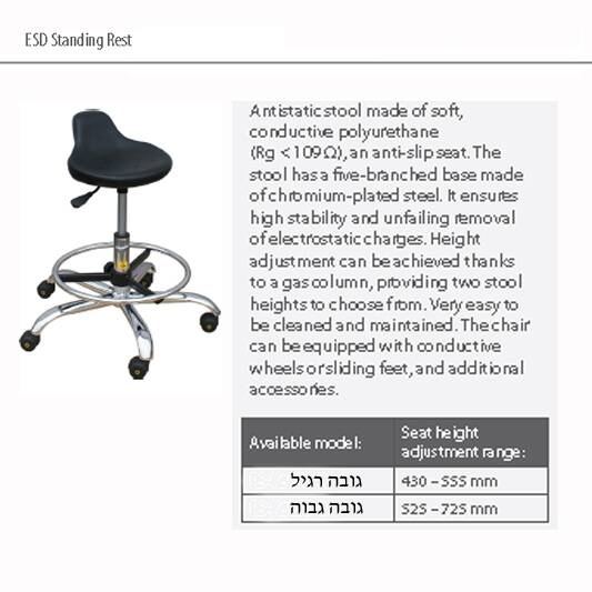 ESD_Standing_rest_chair-img2 כסא סטול ישיבה עמידה אנטי סטטי