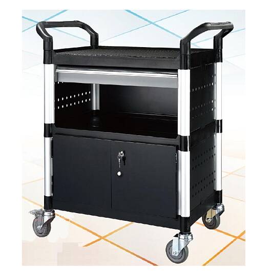 עגלה עם ארון תחתון לחדרים נקיים עגלה עם ארון תחתון לחדרים נקיים