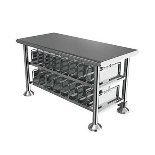 Cleanroom_bootie_store_bench-main ספסל עם אחסון ערדליים