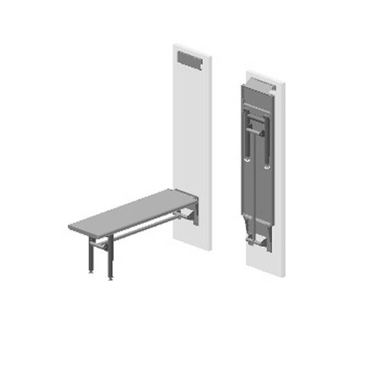 Cleanroom_fold_down_bench-main ספסל הלבשה מתקפל