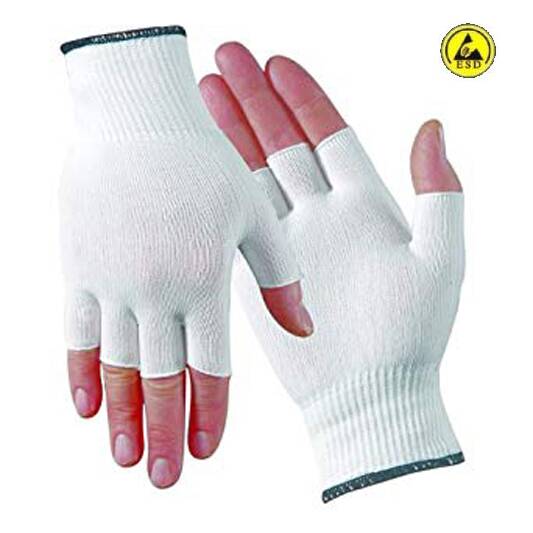 ESD_Nylon_glove_liner_half_finger-main כפפת בד קצוצת אצבע ESD