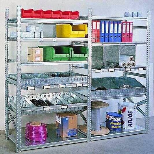 main מדפים למחסנים מפח מגלוון