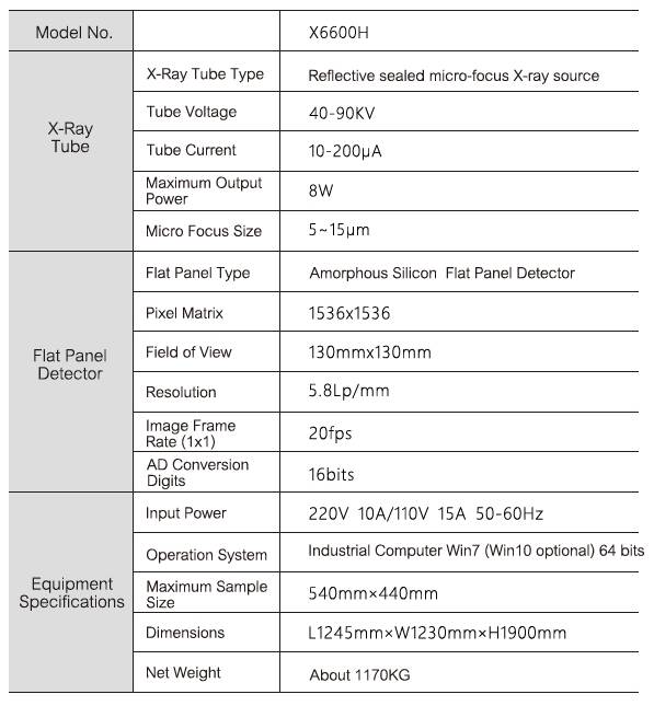 מכונת בדיקת X-RAY X6600H – תמונה 2