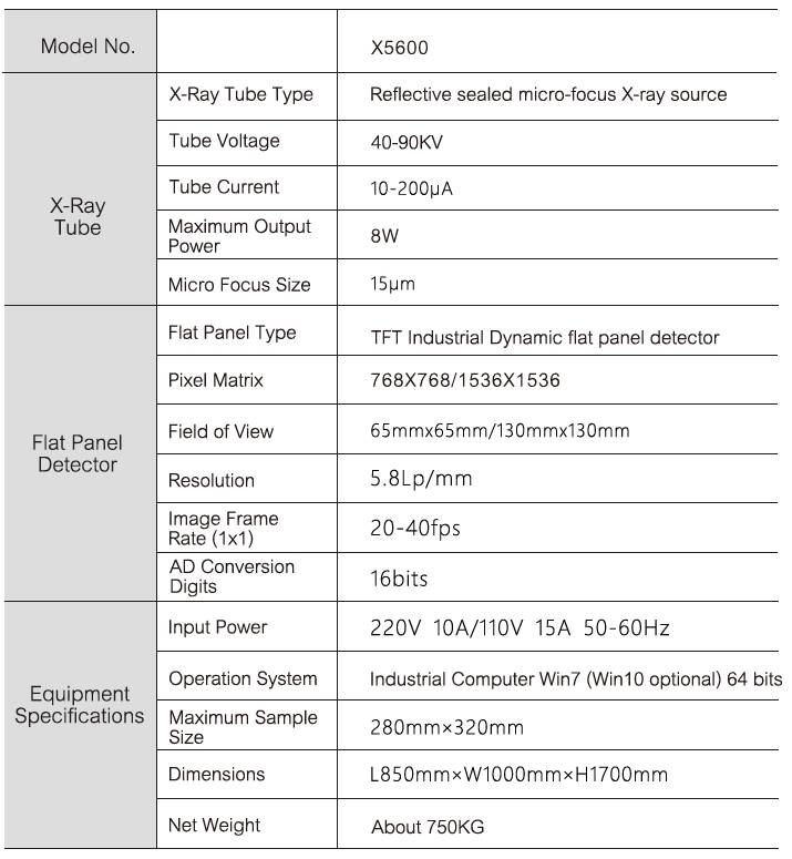 מכונה לבדיקת X-RAY מיקרופוקוס X5600 – תמונה 2