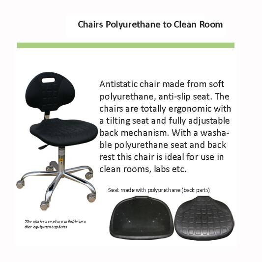 כיסא אנטי סטטי לחדר נקי Polyurethane – תמונה 2