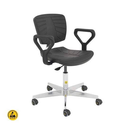 כסא comport פוליאוריטן אנטי סטטי לחדר נקי