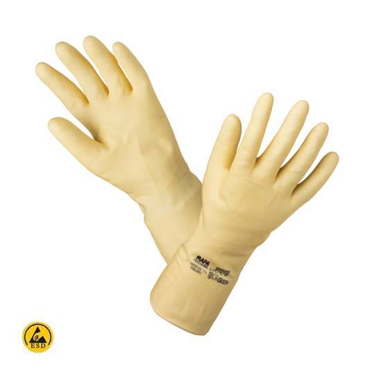 כפפות לטקס אנטי סטטי חדר נקי ISO 6