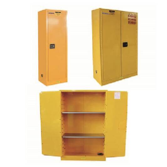 ארון בטיחות לכימיקלים - ארון בטיחות צהוב – תמונה 3