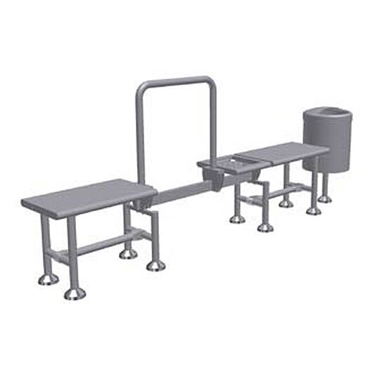 Cleanroom_modular_bench-main ספסל הלבשה מודולרי
